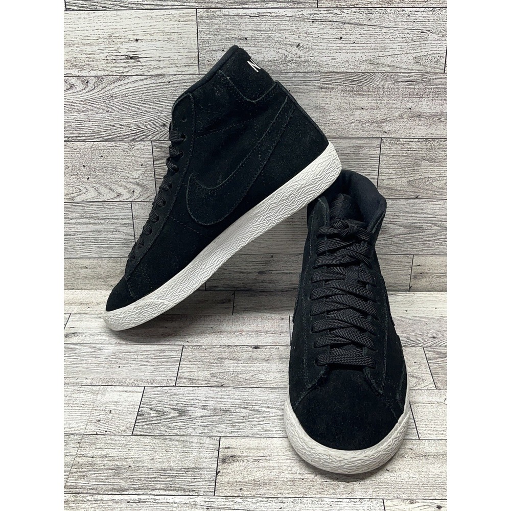 Nike Blazer Mid Premium GS Black‎ Summit White 2017 Size 4Y 895850-003